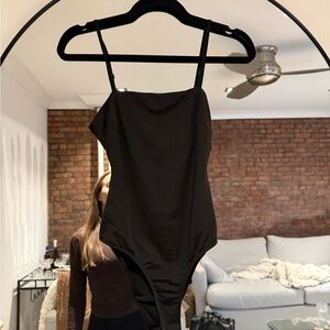 Hello Molly Black Women's Bodysuit tie back